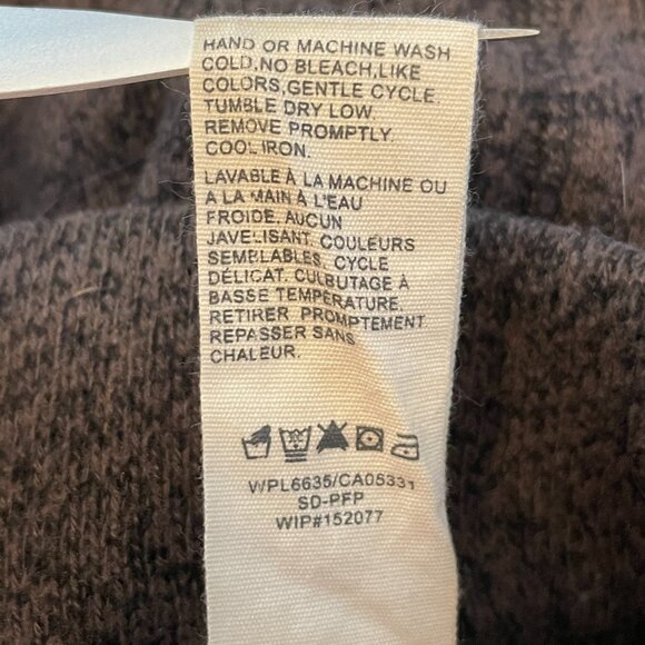 Woolrich Skirt MEDIUM Brown Fleece Winter Hiking Outdoor Cabincore - Picture 7 of 9